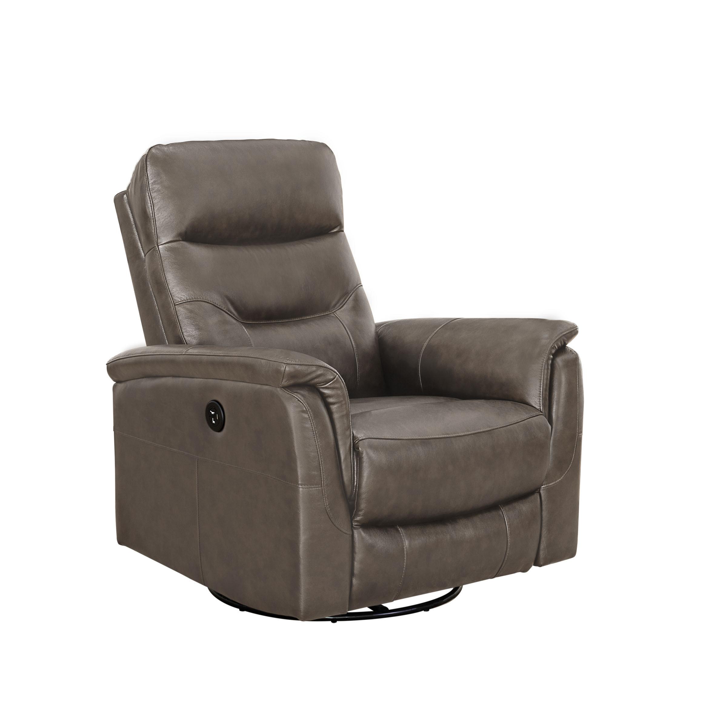 Rent to Own Abbyson Living Palermo Leather Power Swivel Glider